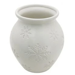 Sonoma Goods For Life® 10" Ceramic Snowflake Vase