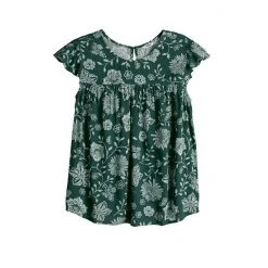 Women's Sonoma Goods For Life® Print Flutter-Sleeve Swing Top Red Floral -Sonoma Goods For Life Shop unnamed file 10052