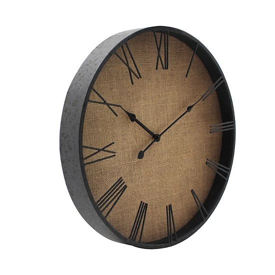 Sonoma Goods For Life® Linen Back Wall Clock 4 Sonoma Goods For Life® Linen Back Wall Clock - Image 2