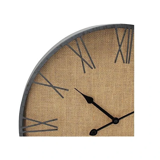 Sonoma Goods For Life® Linen Back Wall Clock 6 Sonoma Goods For Life® Linen Back Wall Clock - Image 4