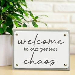 Sonoma Goods For Life® Welcome To Our Perfect Chaos Caption Art Box -Sonoma Goods For Life Shop unnamed file 10240