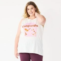 Plus Size Sonoma Goods For Life® Graphic Muscle Tank California -Sonoma Goods For Life Shop unnamed file 10284