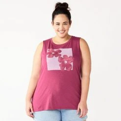 Plus Size Sonoma Goods For Life® Graphic Muscle Tank California -Sonoma Goods For Life Shop unnamed file 10286