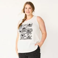 Plus Size Sonoma Goods For Life® Graphic Muscle Tank California -Sonoma Goods For Life Shop unnamed file 10294