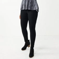 Women's Sonoma Goods For Life® Supersoft Stretch Midrise Skinny Jeans Wyatt Destructed -Sonoma Goods For Life Shop unnamed file 103