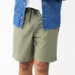 Big & Tall Sonoma Goods For Life® Jogger Shorts Khaki