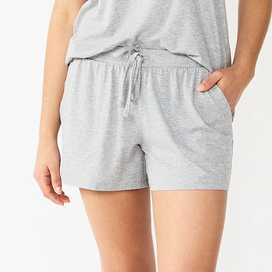 Women's Sonoma Goods For Life® Essential Pajama Shorts Heather Gray 3 Women's Sonoma Goods For Life® Essential Pajama Shorts Heather Gray