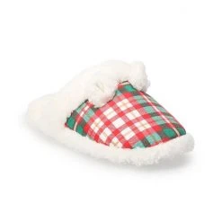 Sonoma Goods For Life Kids Jammies For Your Families® Plaid Scuff Slippers
