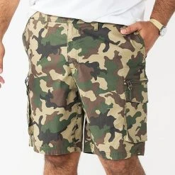 Big & Tall Sonoma Goods For Life® Cargo Shorts Olive
