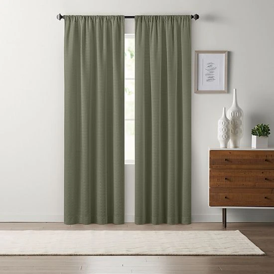 Sonoma Goods For Life® Scott Window Curtain Set Green 9 Sonoma Goods For Life® Scott Window Curtain Set Green - Image 7