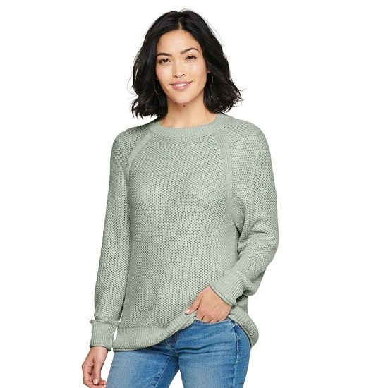 Women's Sonoma Goods For Life® All Over Stitch Crewneck Sweater Mauve 8 Women's Sonoma Goods For Life® All Over Stitch Crewneck Sweater Mauve - Image 6