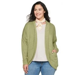 Plus Size Sonoma Goods For Life® Lightweight Cocoon Cardigan Olive -Sonoma Goods For Life Shop unnamed file 10491