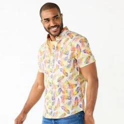 Men's Sonoma Goods For Life® Pride Perfect Length Regular-Fit Button-Down Shirt