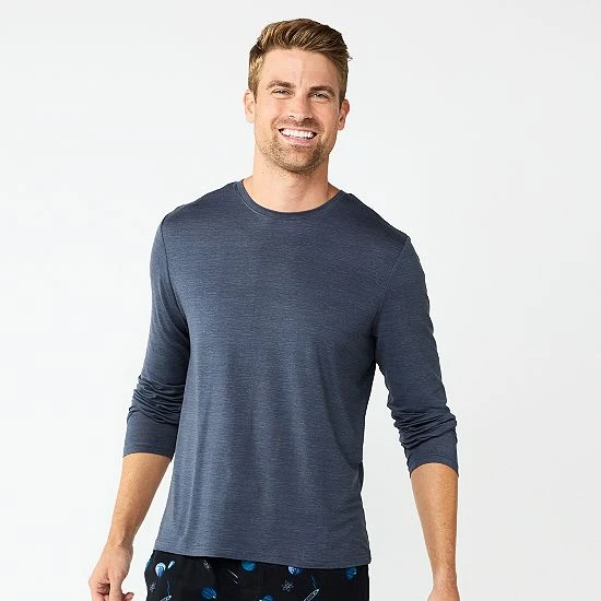 Men's Sonoma Goods For Life® Lush Luxe Tee Charcoal Space Dye 8 Men's Sonoma Goods For Life® Lush Luxe Tee Charcoal Space Dye - Image 6