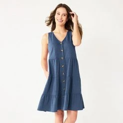 Petite Sonoma Goods For Life® Sleeveless Tiered Dress Berry -Sonoma Goods For Life Shop unnamed file 10958