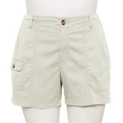 Plus Size Sonoma Goods For Life® High-Waisted Comfort Utility Shorts Coral -Sonoma Goods For Life Shop unnamed file 10998