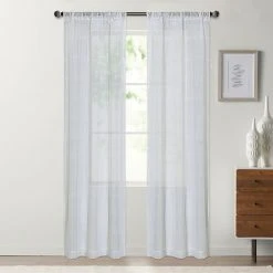 Sonoma Goods For Life® Window Pane Sheer 2-pack Window Curtain Set