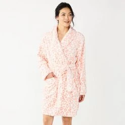 Women's Sonoma Goods For Life® Short Plush Robe Navy Clouds -Sonoma Goods For Life Shop unnamed file 1110