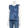 Petite Sonoma Goods For Life® French Terry Flutter-Sleeve Top Navy Floral -Sonoma Goods For Life Shop unnamed file 11106