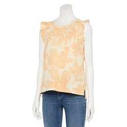 Petite Sonoma Goods For Life® French Terry Flutter-Sleeve Top Navy Floral -Sonoma Goods For Life Shop unnamed file 11111