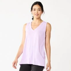 Women's Sonoma Goods For Life® Relaxed V-Neck Tank Olive