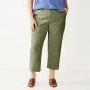 Plus Size Sonoma Goods For Life® High-Waisted Utility Straight Crop Pants Olive -Sonoma Goods For Life Shop unnamed file 11183