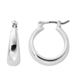 Sonoma Goods For Life® Silver Tone Wide Hoop Earrings