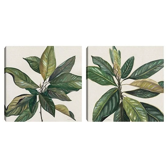 Sonoma Goods For Life® Magnolia Leaves I & II Canvas Wall Art 2-piece Set 3 Sonoma Goods For Life® Magnolia Leaves I & II Canvas Wall Art 2-piece Set
