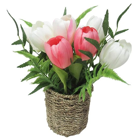 Sonoma Goods For Life® Artificial Mixed Tulip Fern Arrangement Table Decor 3 Sonoma Goods For Life® Artificial Mixed Tulip Fern Arrangement Table Decor