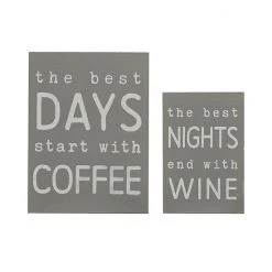 Sonoma Goods For Life® Coffee & Wine Caption Art Box 2-pack Set