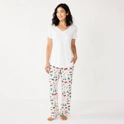 Women's Sonoma Goods For Life® Cozy Pajama Pants Gray Zebra