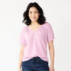 Women's Sonoma Goods For Life® Shirred V-neck Top Black White Embroidery 12 Women's Sonoma Goods For Life® Shirred V-neck Top Black White Embroidery -Sonoma Goods For Life Shop unnamed file 11566