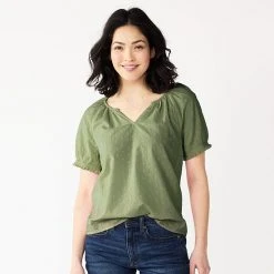 Women's Sonoma Goods For Life® Shirred V-neck Top Black White Embroidery 14 Women's Sonoma Goods For Life® Shirred V-neck Top Black White Embroidery -Sonoma Goods For Life Shop unnamed file 11568