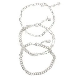 Sonoma Goods For Life® 3 Pack Multi Chains & Bracelet Set Silver Tone -Sonoma Goods For Life Shop unnamed file 11628