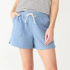 Petite Sonoma Goods For Life® French Terry Sweat Shorts Gear Blue