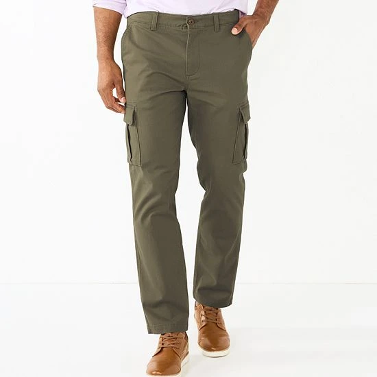 Men's Sonoma Goods For Life® Straight-Fit Cargo Pants Dark Khaki 3 Men's Sonoma Goods For Life® Straight-Fit Cargo Pants Dark Khaki