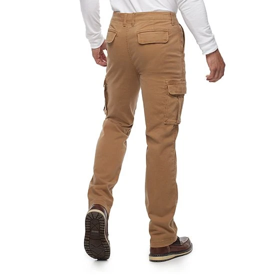 Men's Sonoma Goods For Life® Straight-Fit Cargo Pants Dark Khaki 4 Men's Sonoma Goods For Life® Straight-Fit Cargo Pants Dark Khaki - Image 2
