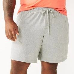 Big & Tall Sonoma Goods For Life® Knit Sleep Shorts Black