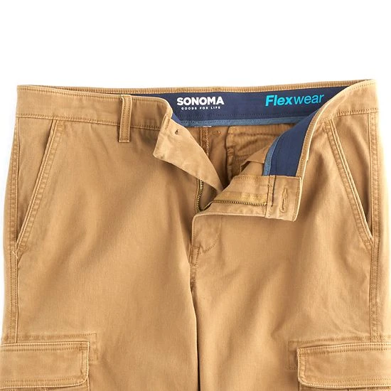 Men's Sonoma Goods For Life® Straight-Fit Cargo Pants Dark Khaki 5 Men's Sonoma Goods For Life® Straight-Fit Cargo Pants Dark Khaki - Image 3