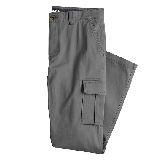 Men's Sonoma Goods For Life® Straight-Fit Cargo Pants Dark Khaki 9 Men's Sonoma Goods For Life® Straight-Fit Cargo Pants Dark Khaki - Image 7