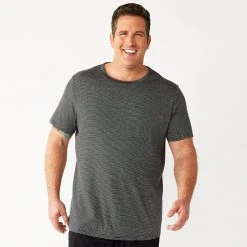 Big & Tall Sonoma Goods For Life® Crewneck Tee & Sleep Shorts Set Black Feeder Stripe Bk -Sonoma Goods For Life Shop unnamed file 11721