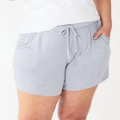 Plus Size Sonoma Goods For Life® Truly Soft Pajama Shorts Turq Leaves