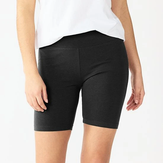 Petite Sonoma Goods For Life® High-Waisted Bike Shorts Storm Abyss 5 Petite Sonoma Goods For Life® High-Waisted Bike Shorts Storm Abyss - Image 3