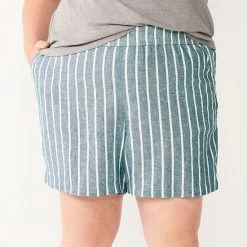Plus Size Sonoma Goods For Life® Easy Pull-On Shorts Nostalgic Green -Sonoma Goods For Life Shop unnamed file 11836