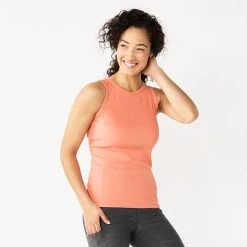 Women's Sonoma Goods For Life® Slim Fit High Neck Rib Tank Black -Sonoma Goods For Life Shop unnamed file 11883