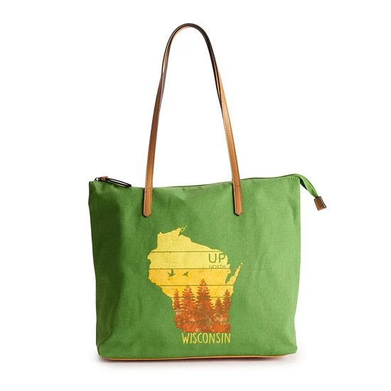 Sonoma Goods For Life® Wisconsin Canvas Tote Bag 3 Sonoma Goods For Life® Wisconsin Canvas Tote Bag