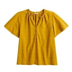 Petite Sonoma Goods For Life® Flutter Short Sleeve Top Cream Floral -Sonoma Goods For Life Shop unnamed file 11949