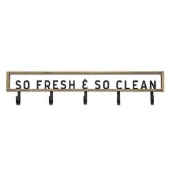 Sonoma Goods For Life® So Fresh & So Clean 5-hook Wall Decor