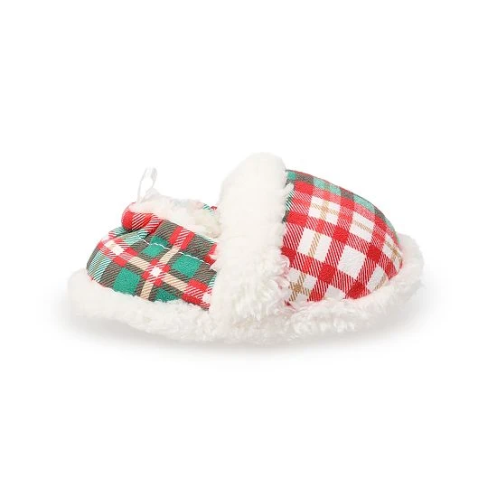 Sonoma Goods For Life Baby Jammies For Your Families® Plaid Scuff Slippers 4 Sonoma Goods For Life Baby Jammies For Your Families® Plaid Scuff Slippers - Image 2
