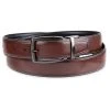 Big & Tall Sonoma Goods For Life® Feather-Edge Stitched Black-to-Tan Reversible Belt